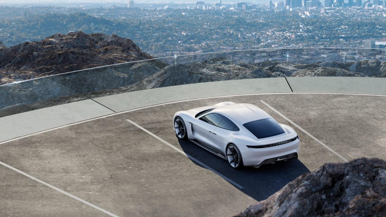 porsche mission E plan view