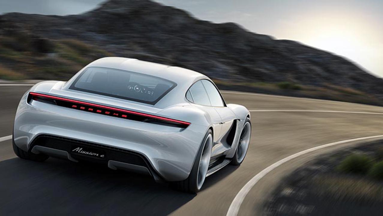 porsche mission E rear view
