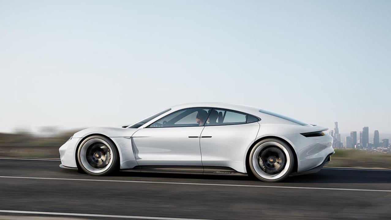 porsche mission E side view