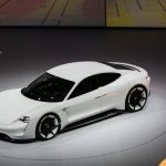 porsche mission E show view