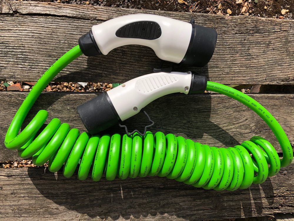 Type 2 - Type 2 Spring Charging Cable 32 Amp Green