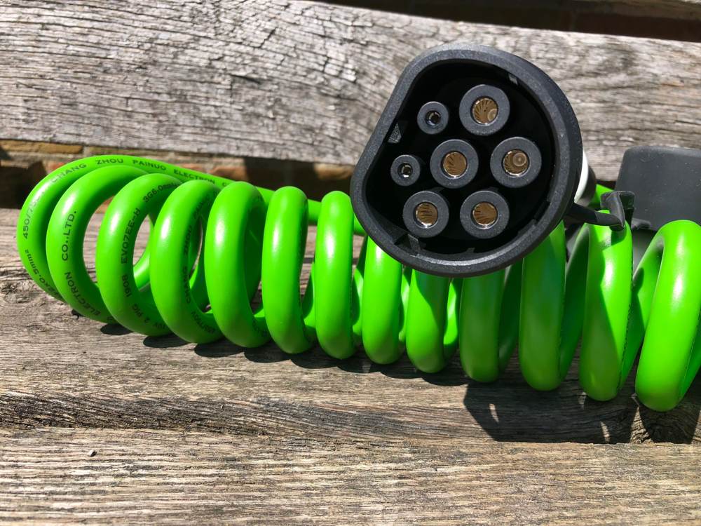 3 Phase 32 Amp Type 2 Charging Cable: Spring