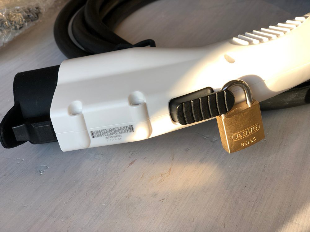 Type 1 charging cable securing Padlock