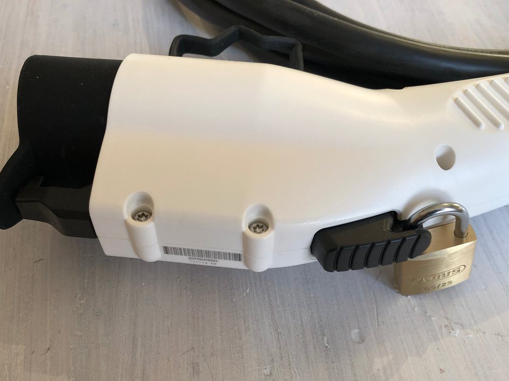 Type 1 charging cable securing Padlock