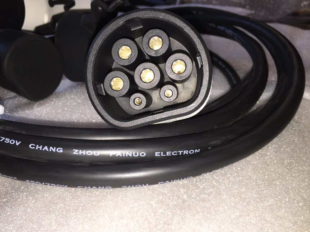 Type 2 - Type 2 Charging Cable close up showing car connectors