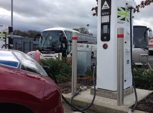 Nissan LEAF Fast Charging with DC Charging cable